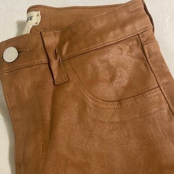 L’agence Jeans Women's Size 24 Coated Skinny High Rise Fitted Marguerite Java - Picture 6 of 14